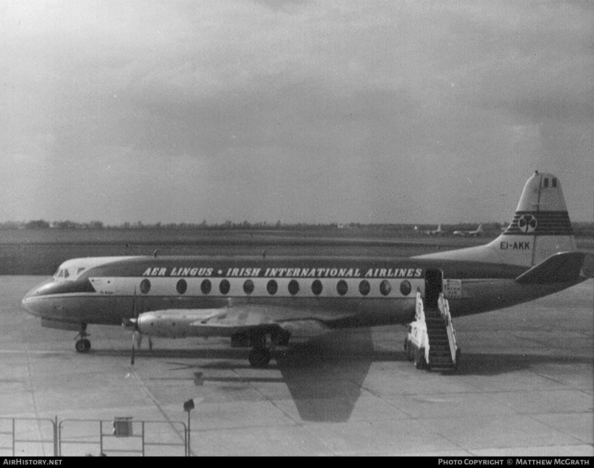 Aircraft Photo of EI-AKK | Vickers 808 Viscount | Aer Lingus | AirHistory.net #504266