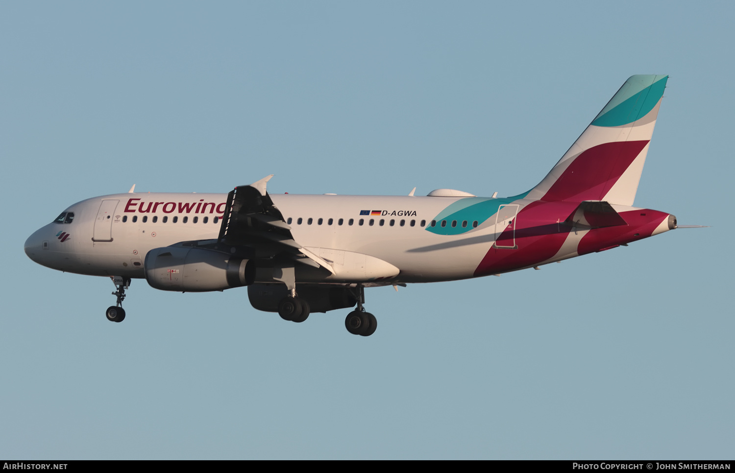 Aircraft Photo of D-AGWA | Airbus A319-132 | Eurowings | AirHistory.net #504279