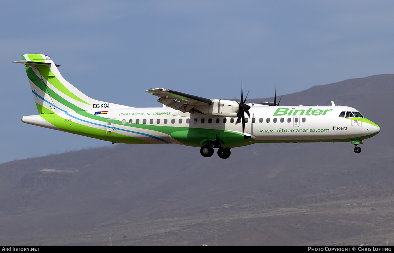 Aircraft Photo of EC-KGJ | ATR ATR-72-500 (ATR-72-212A) | Binter Canarias | AirHistory.net #504290