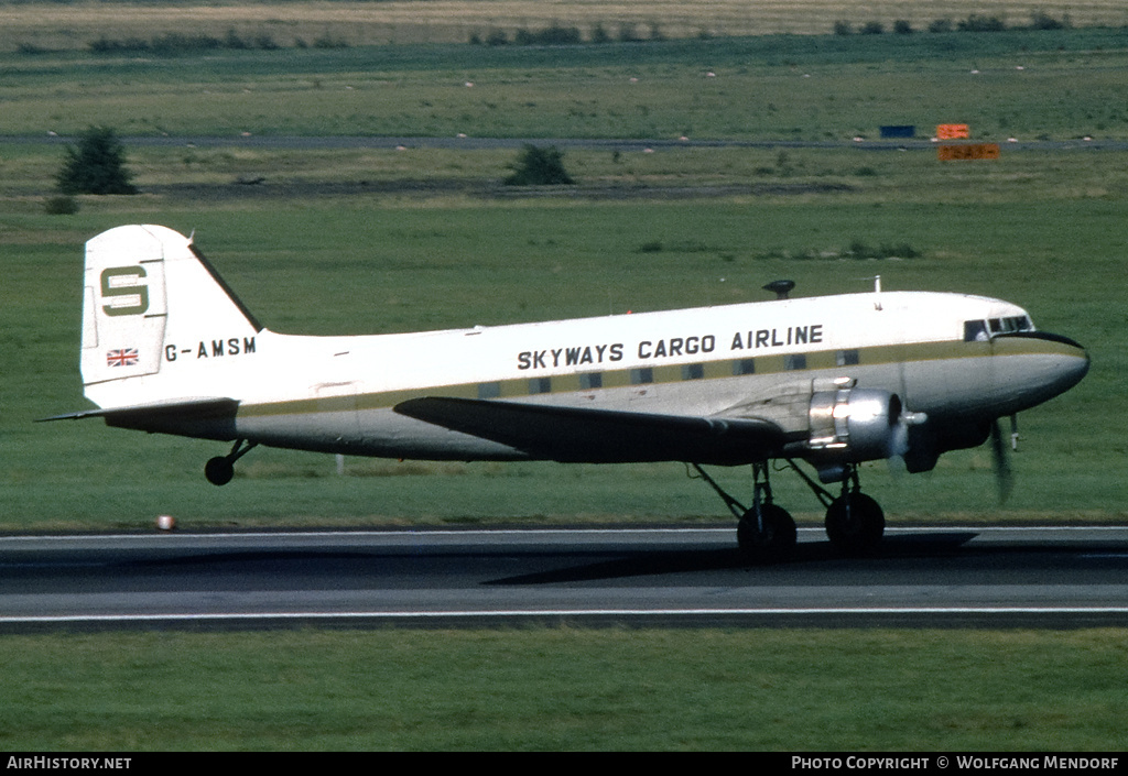 Aircraft Photo of G-AMSM | Douglas C-47B Dakota | Skyways Cargo Airline | AirHistory.net #504301