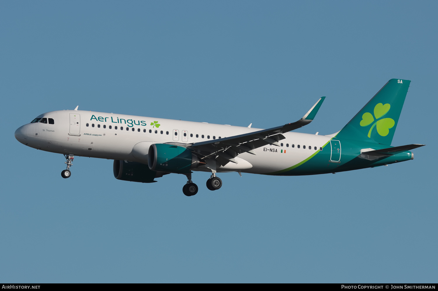 Aircraft Photo of EI-NSA | Airbus A320-251N | Aer Lingus | AirHistory.net #504304