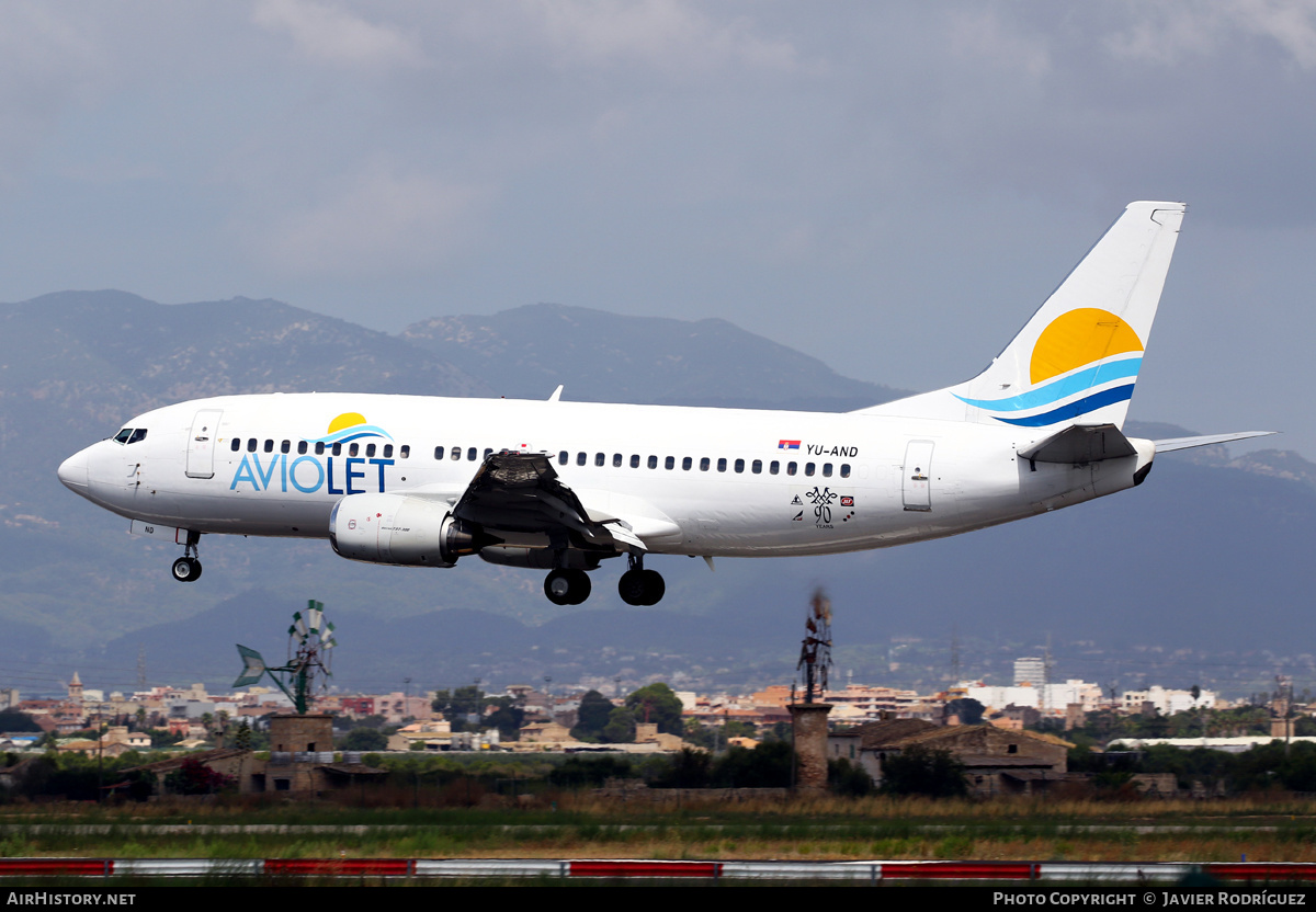 Aircraft Photo of YU-AND | Boeing 737-3H9 | Aviolet | AirHistory.net #504305