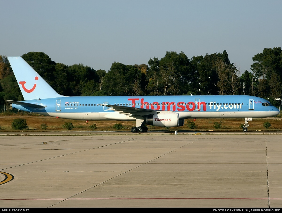 Aircraft Photo of G-BYAD | Boeing 757-204 | Thomsonfly | AirHistory.net #504306