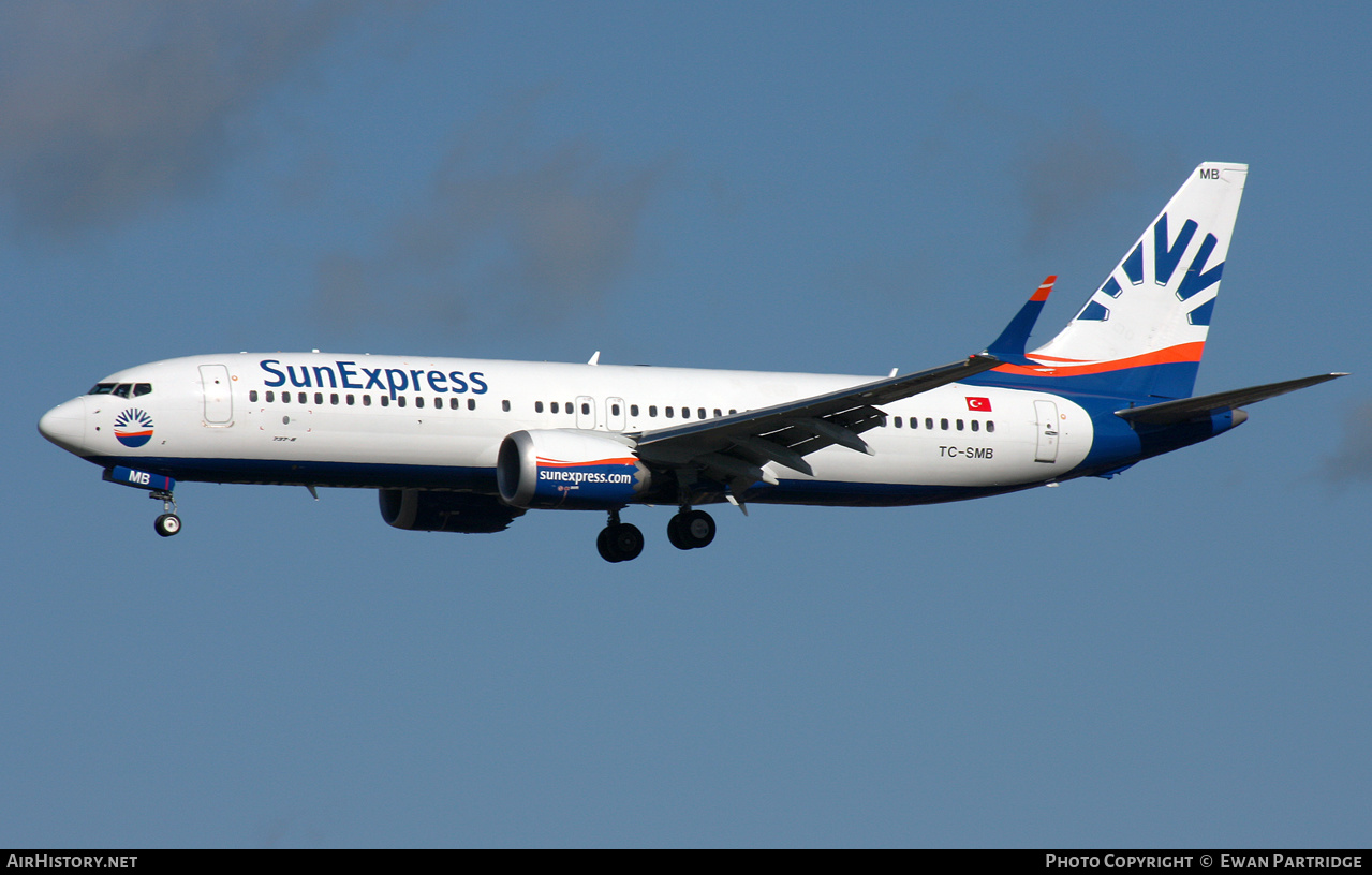 Aircraft Photo of TC-SMB | Boeing 737-8 Max 8 | SunExpress | AirHistory.net #504307