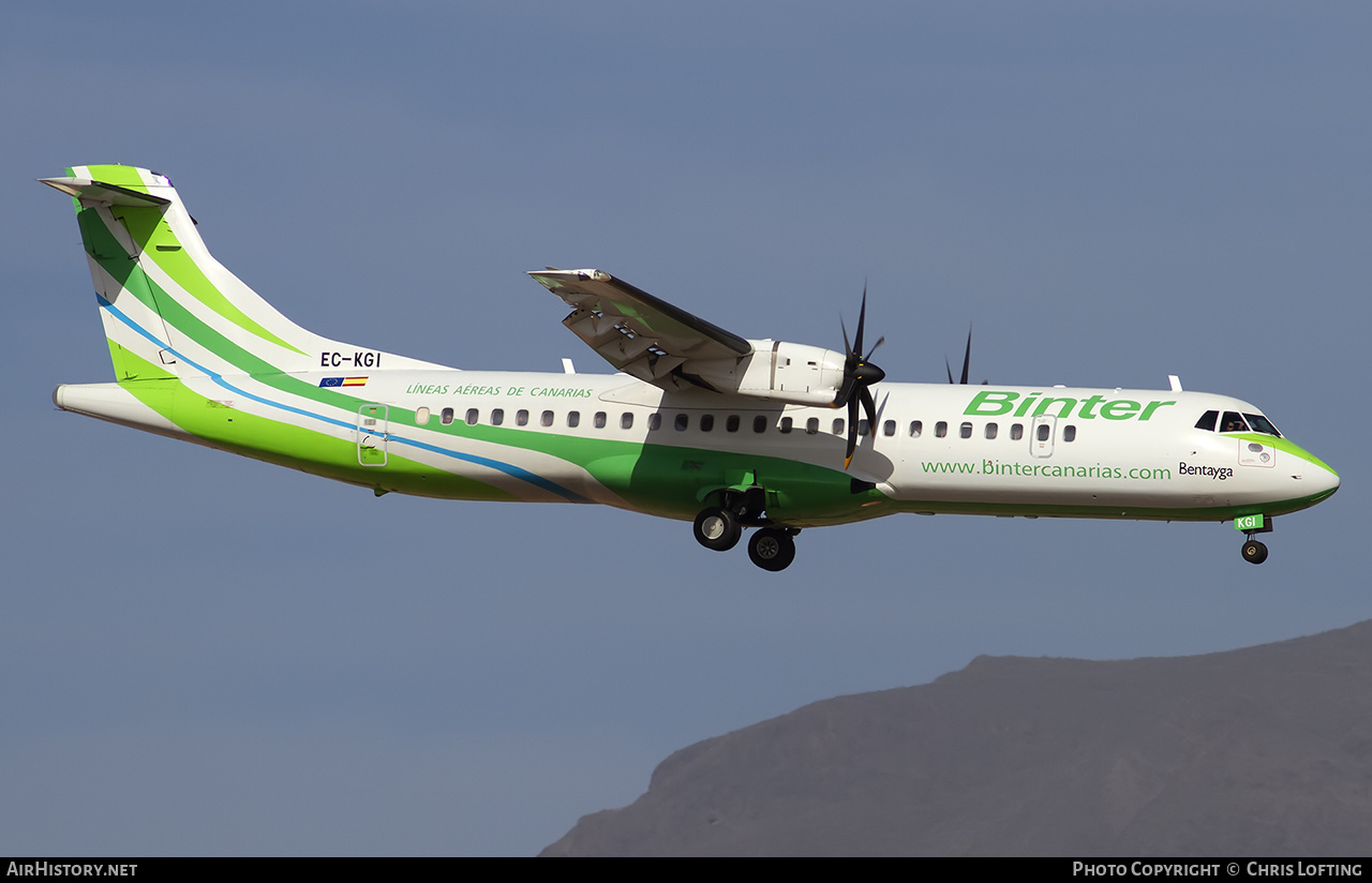 Aircraft Photo of EC-KGI | ATR ATR-72-500 (ATR-72-212A) | Binter Canarias | AirHistory.net #504315