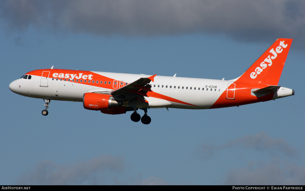 Aircraft Photo of G-EZUR | Airbus A320-214 | EasyJet | AirHistory.net #504316