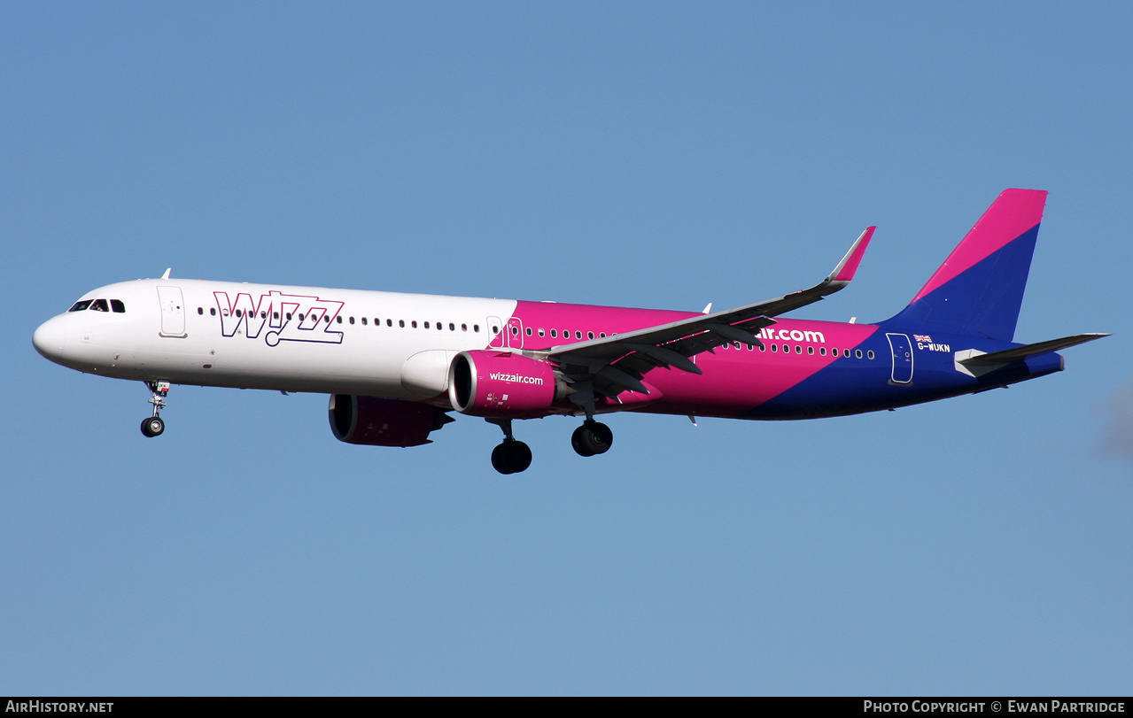 Aircraft Photo of G-WUKN | Airbus A321-271NX | Wizz Air | AirHistory.net #504363