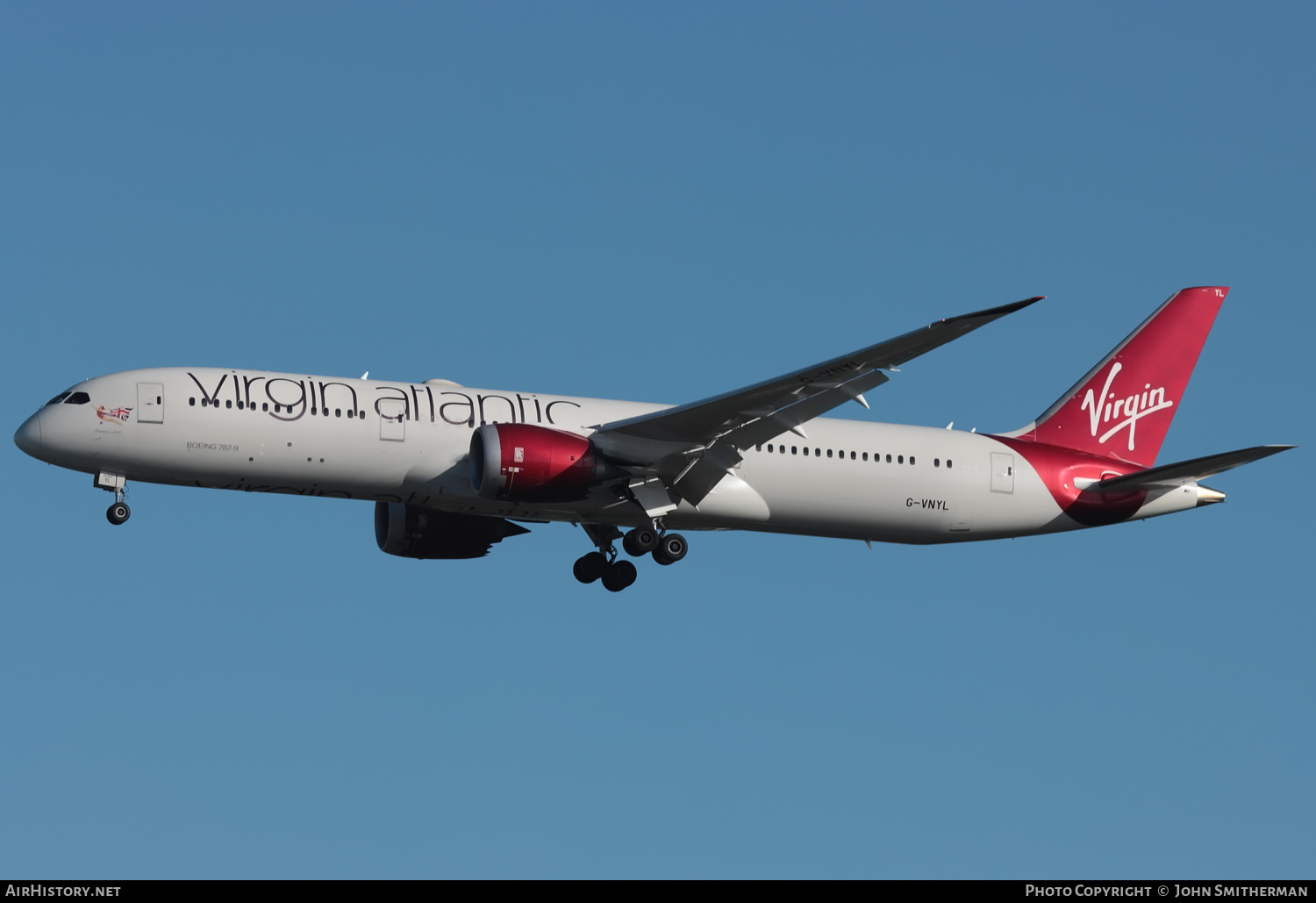 Aircraft Photo of G-VNYL | Boeing 787-9 Dreamliner | Virgin Atlantic Airways | AirHistory.net #504461