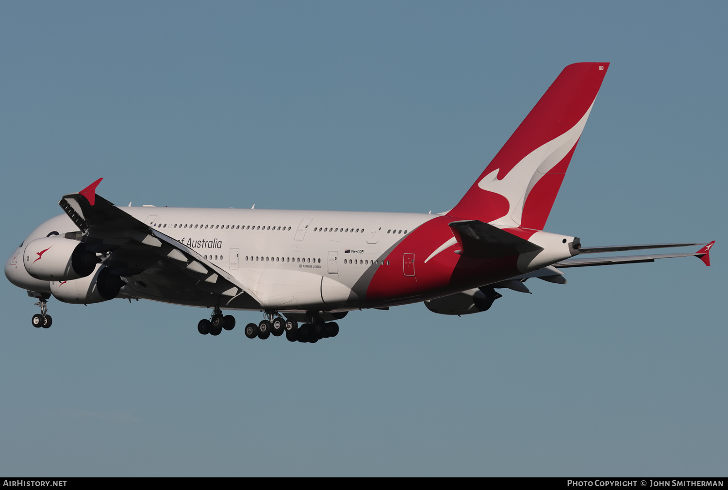 Aircraft Photo of VH-OQB | Airbus A380-842 | Qantas | AirHistory.net #504467