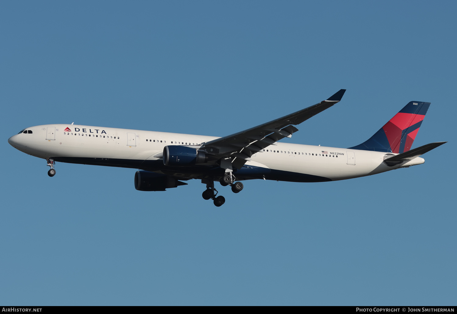Aircraft Photo of N822NW | Airbus A330-302 | Delta Air Lines | AirHistory.net #504479