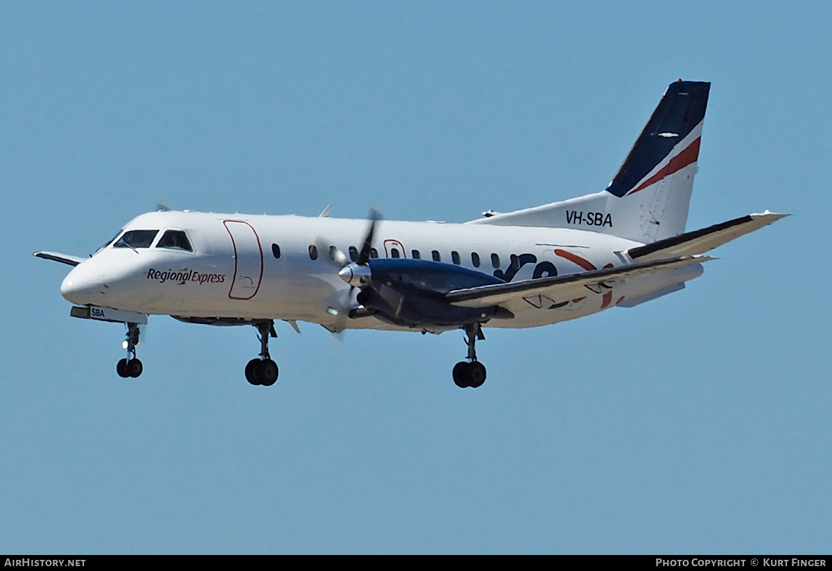 Aircraft Photo of VH-SBA | Saab 340B | REX - Regional Express | AirHistory.net #504500