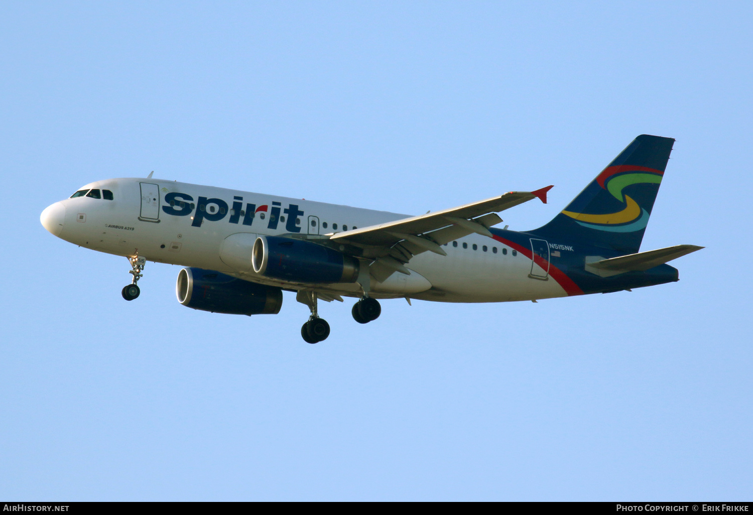 Aircraft Photo of N515NK | Airbus A319-132 | Spirit Airlines | AirHistory.net #504505