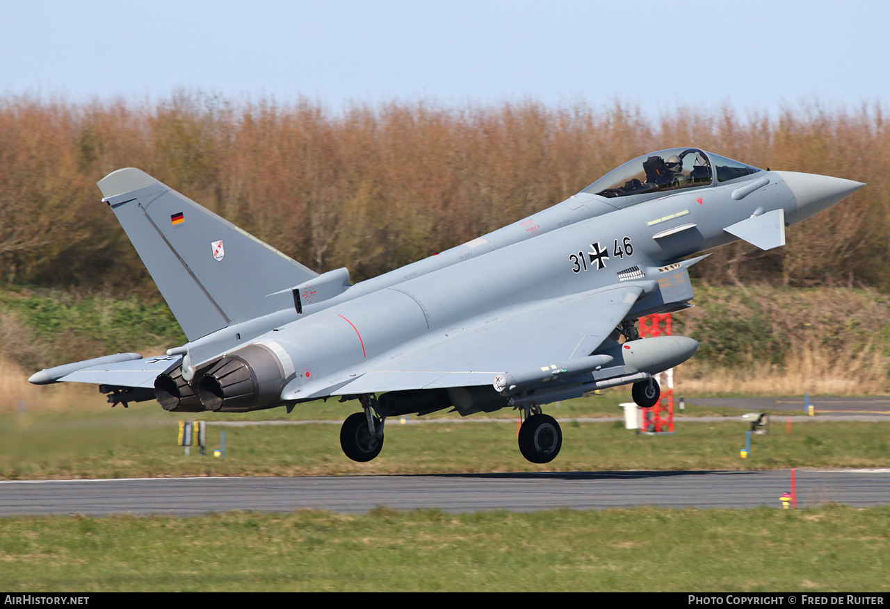 Aircraft Photo of 3146 | Eurofighter EF-2000 Typhoon S | Germany - Air Force | AirHistory.net #504528