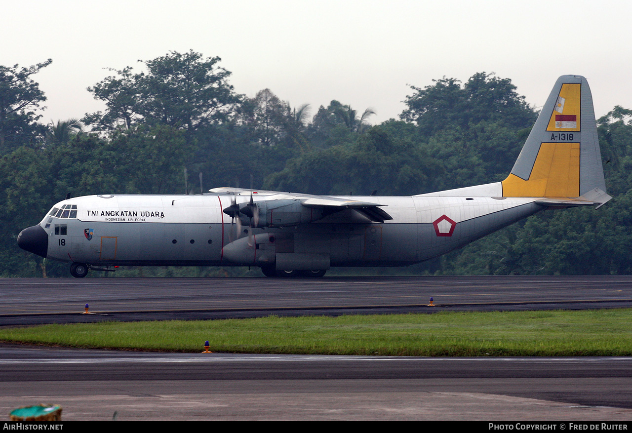 Aircraft Photo of A-1318 | Lockheed C-130H Hercules | Indonesia - Air Force | AirHistory.net #504535