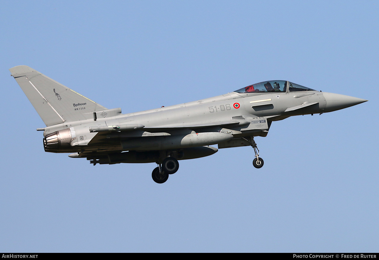 Aircraft Photo of MM7356 | Eurofighter F-2000A Typhoon | Italy - Air Force | AirHistory.net #504603
