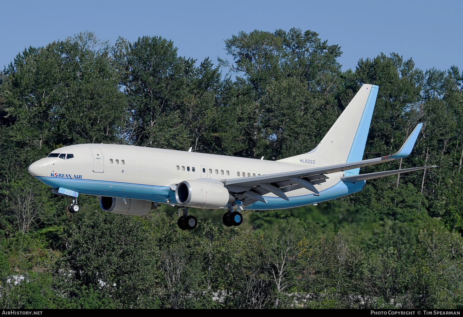 Aircraft Photo of HL8222 | Boeing 737-7B5 BBJ | Korean Air | AirHistory.net #504659