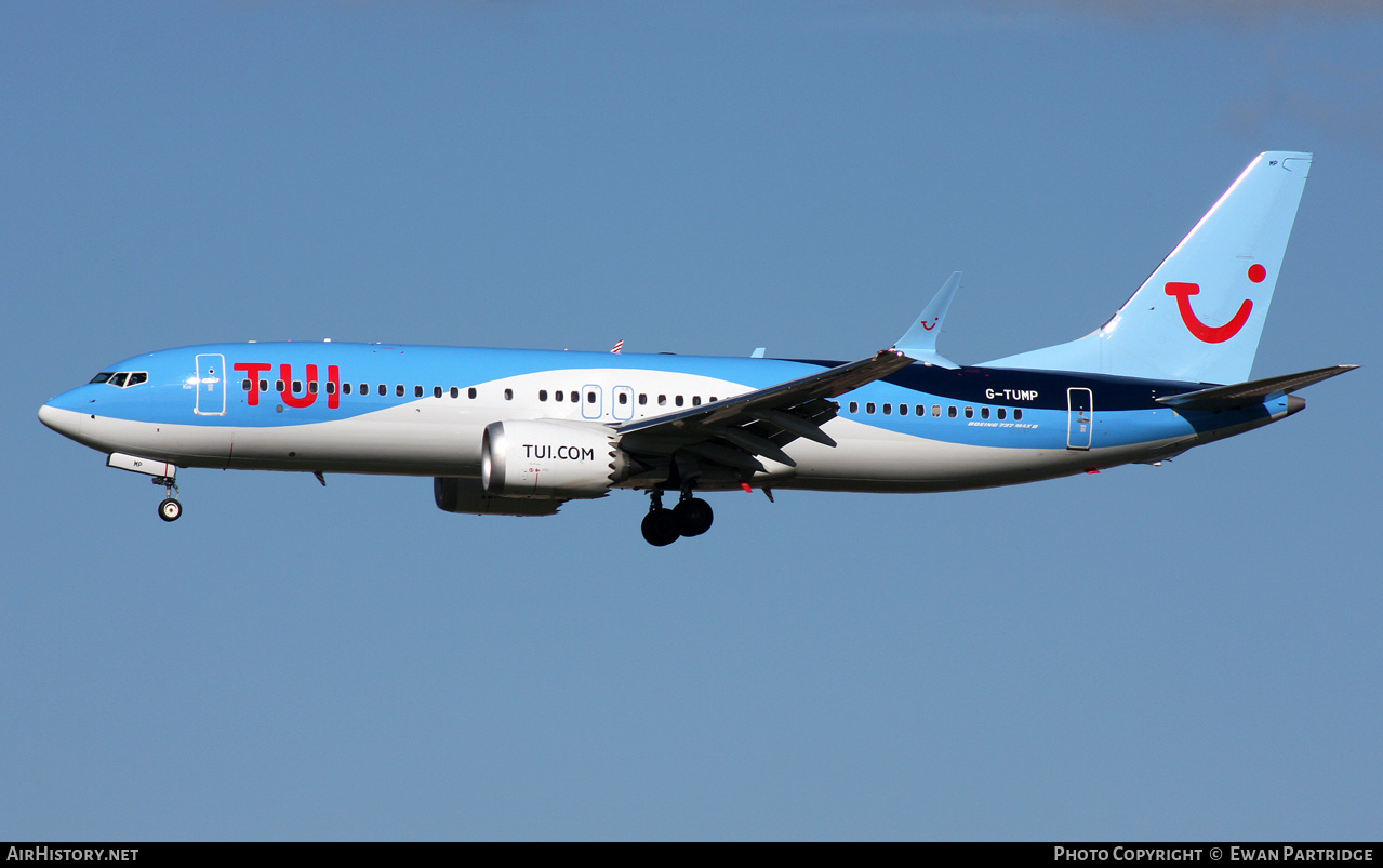 Aircraft Photo of G-TUMP | Boeing 737-8 Max 8 | TUI | AirHistory.net #504686