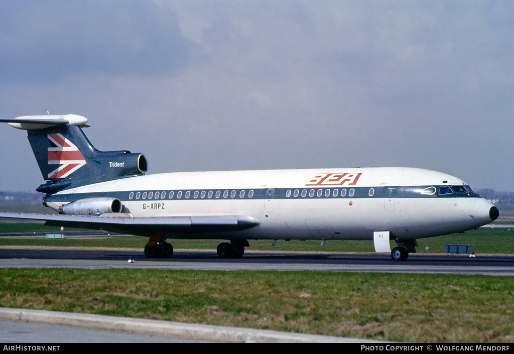 Aircraft Photo of G-ARPZ | De Havilland D.H. 121 Trident 1C | BEA - British European Airways | AirHistory.net #504777