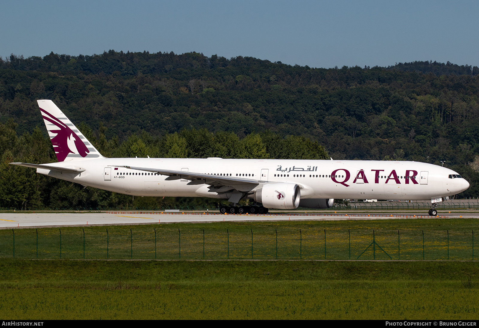 Aircraft Photo of A7-BOD | Boeing 777-367/ER | Qatar Airways | AirHistory.net #504813
