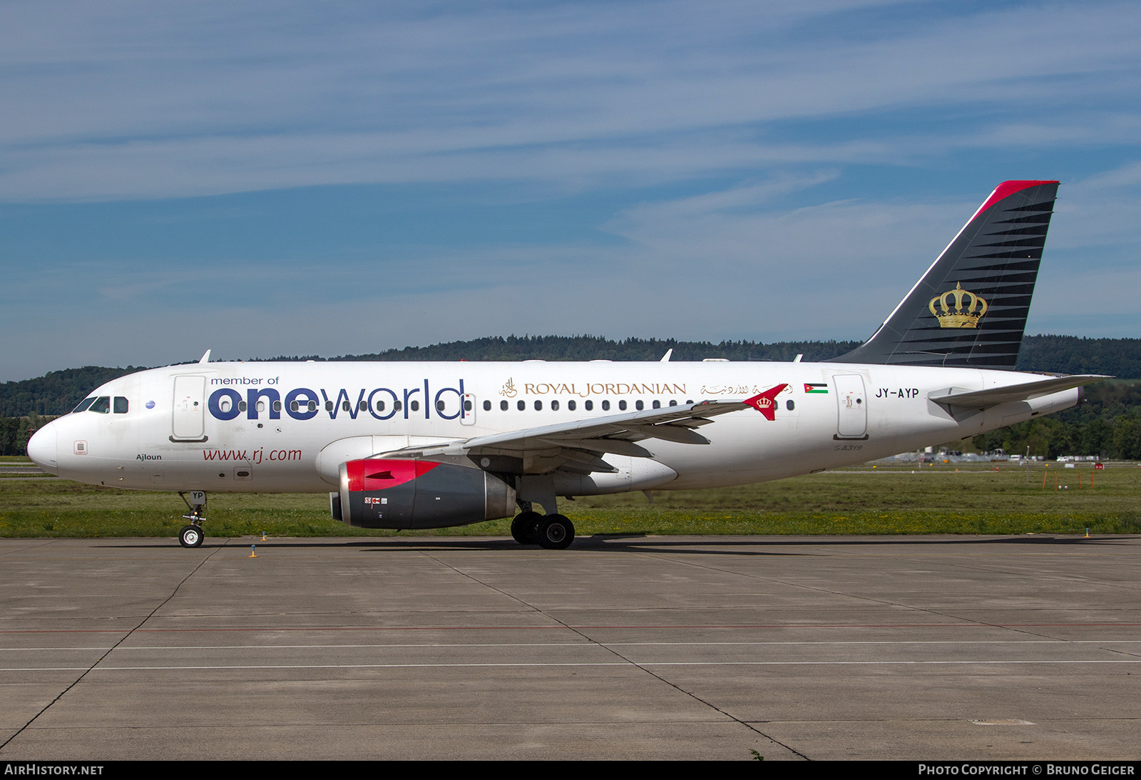 Aircraft Photo of JY-AYP | Airbus A319-132 | Royal Jordanian Airlines | AirHistory.net #504816