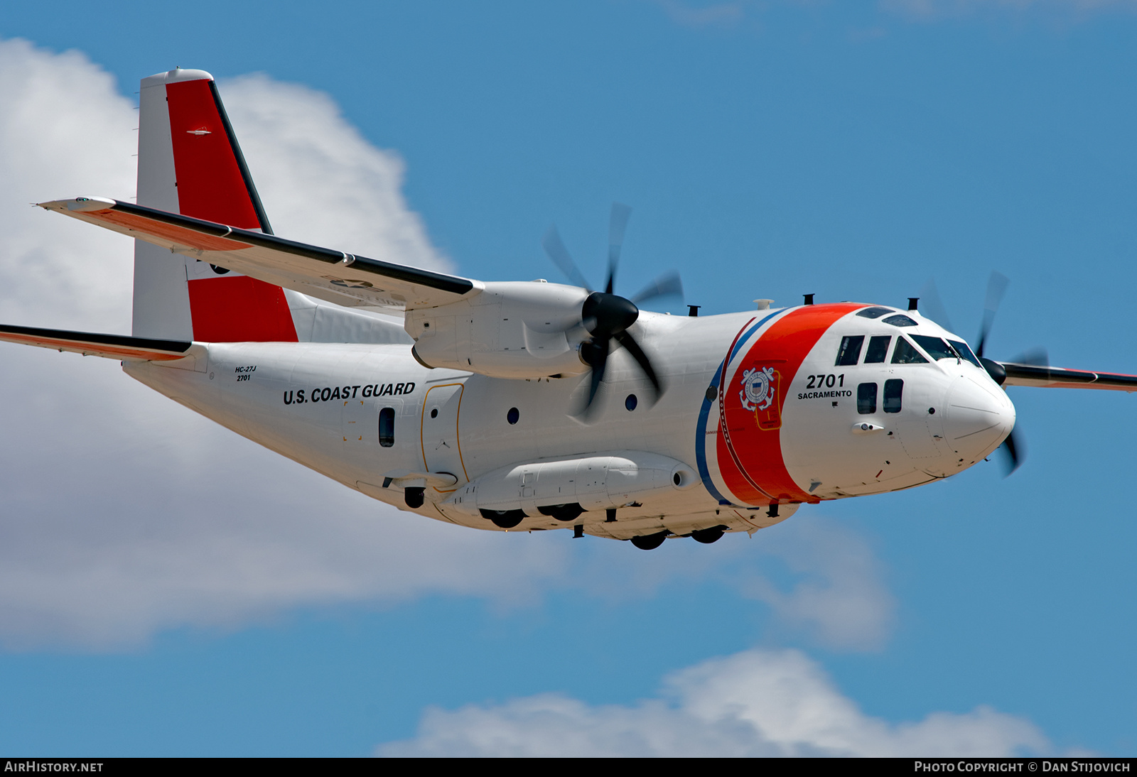 Aircraft Photo of 2701 | Aeritalia HC-27J Spartan | USA - Coast Guard | AirHistory.net #504822