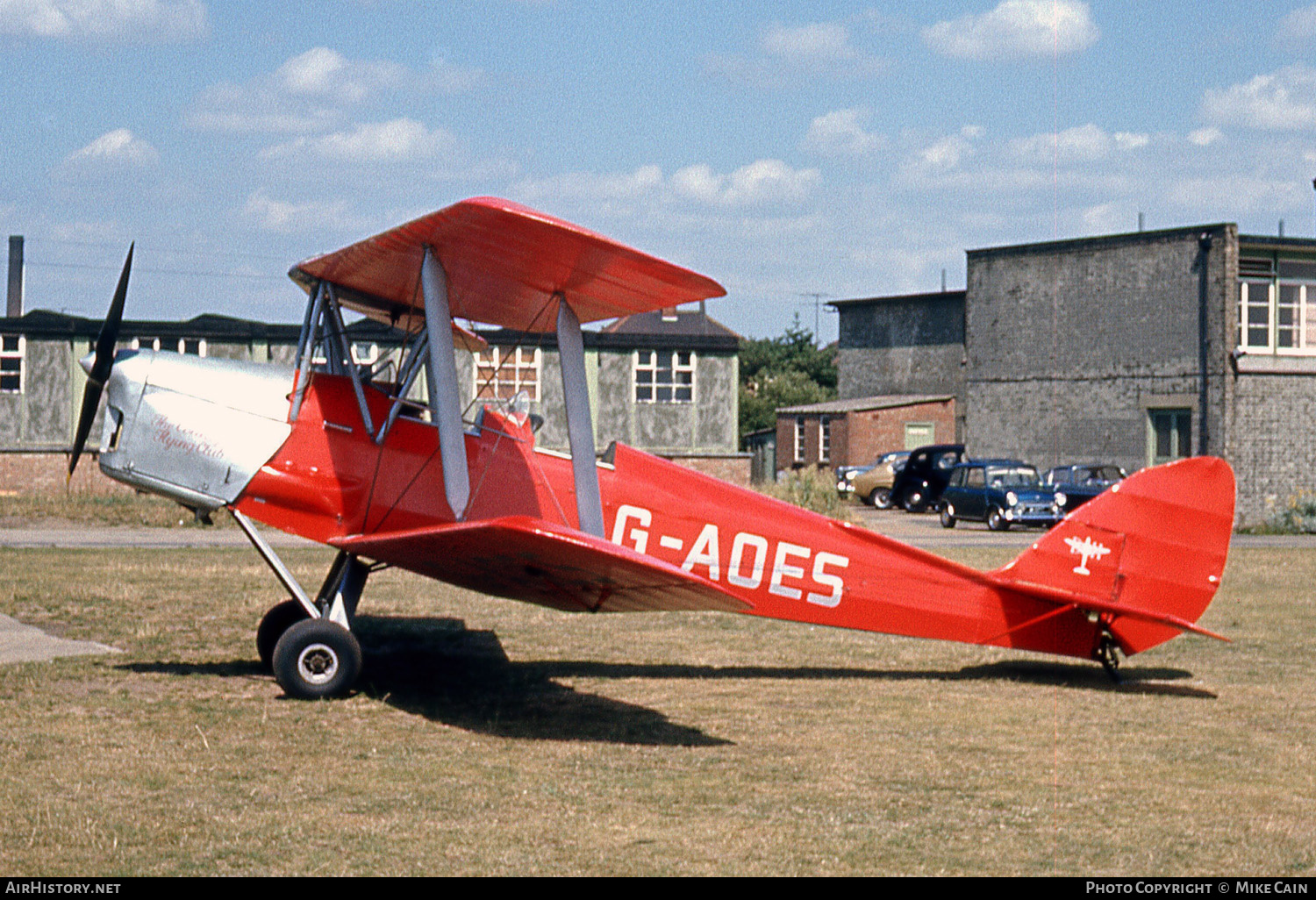Aircraft Photo of G-AOES | De Havilland D.H. 82A Tiger Moth | The County Flying Club | AirHistory.net #504910