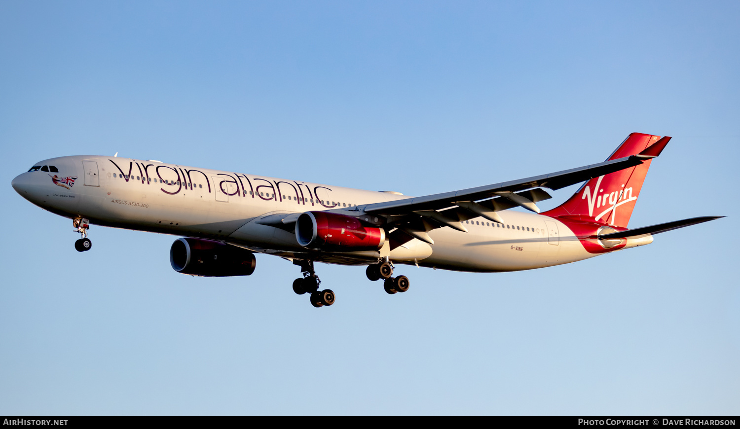 Aircraft Photo of G-VINE | Airbus A330-343 | Virgin Atlantic Airways | AirHistory.net #504980