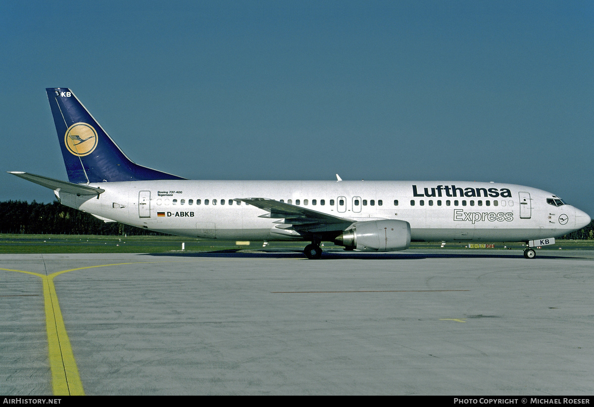 Aircraft Photo of D-ABKB | Boeing 737-430 | Lufthansa Express | AirHistory.net #504986