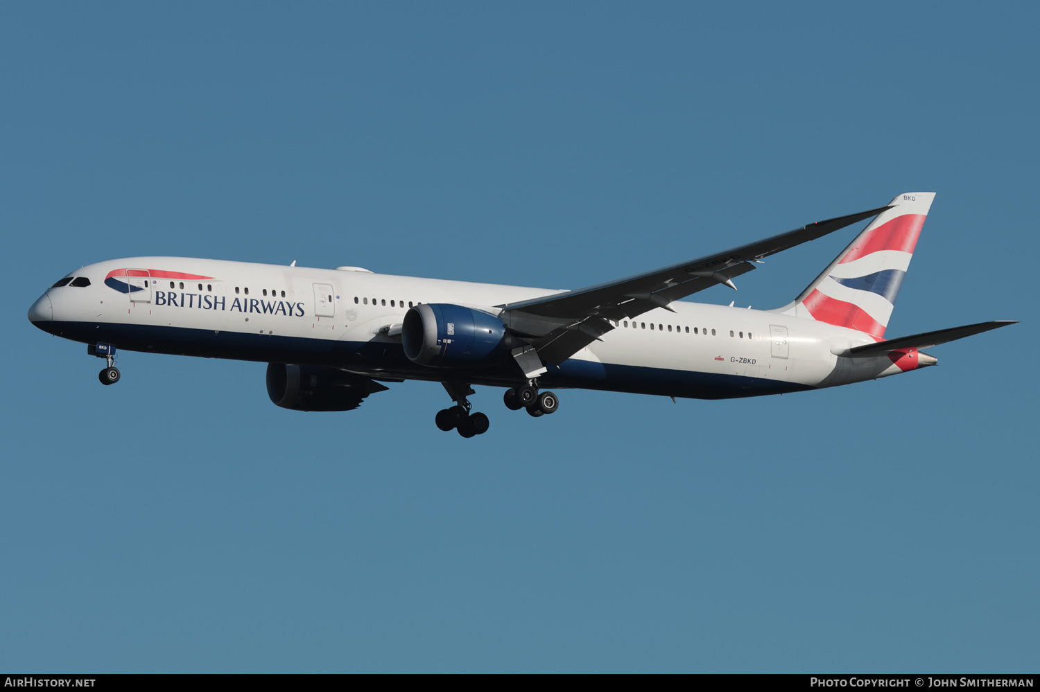 Aircraft Photo of G-ZBKD | Boeing 787-9 Dreamliner | British Airways | AirHistory.net #504998
