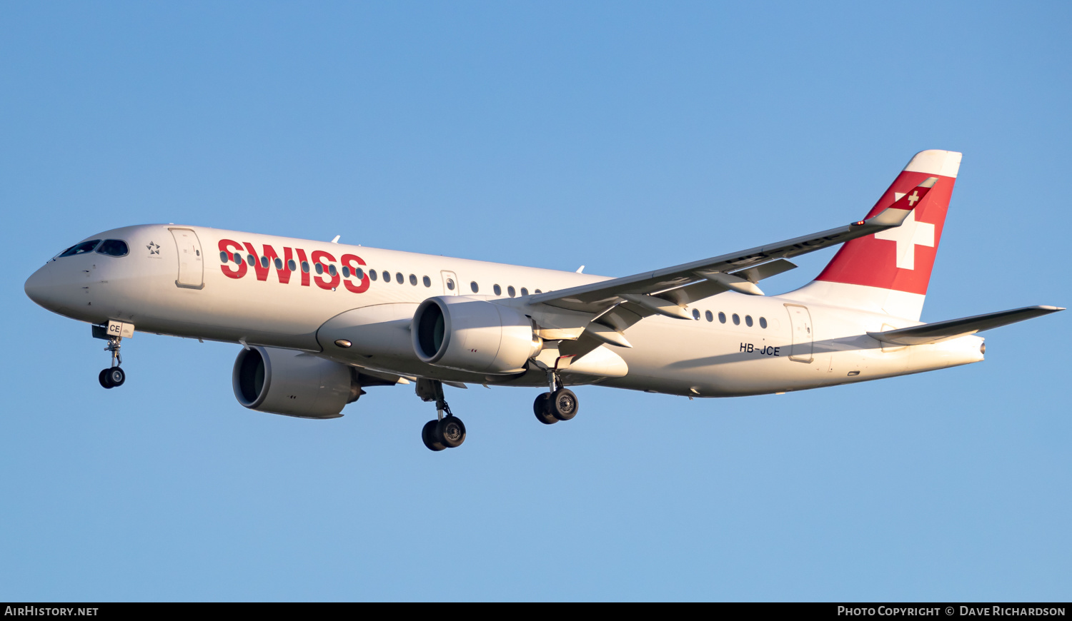 Aircraft Photo of HB-JCE | Bombardier CSeries CS300 (BD-500-1A11) | Swiss International Air Lines | AirHistory.net #504999