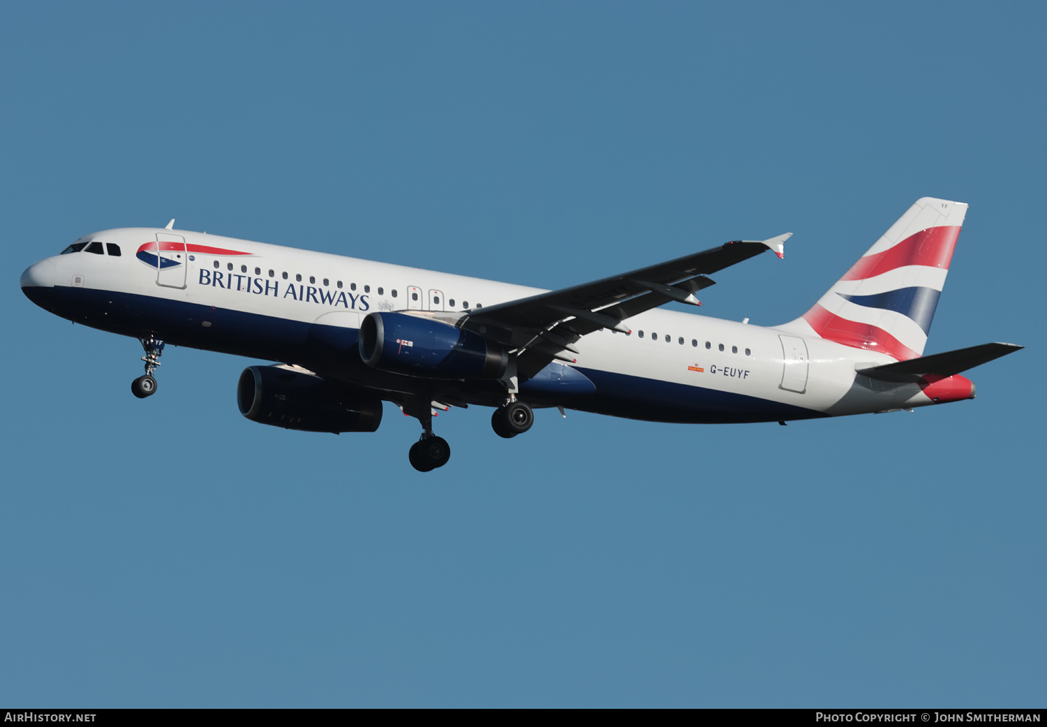 Aircraft Photo of G-EUYF | Airbus A320-232 | British Airways | AirHistory.net #505004