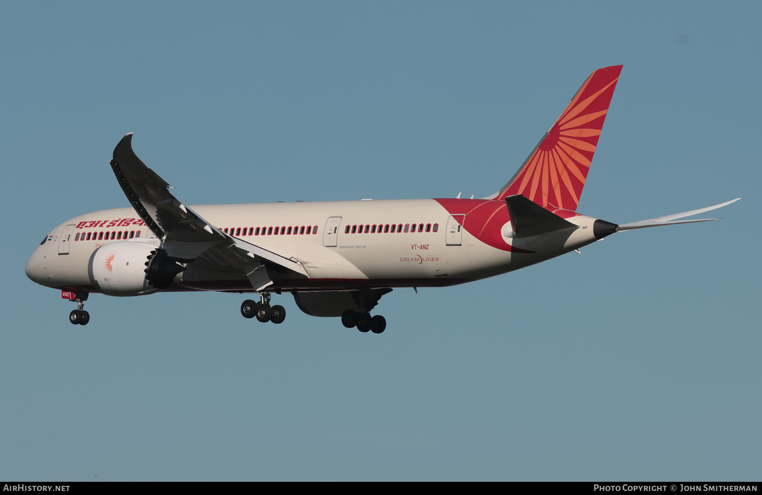 Aircraft Photo of VT-ANZ | Boeing 787-8 Dreamliner | Air India | AirHistory.net #505006