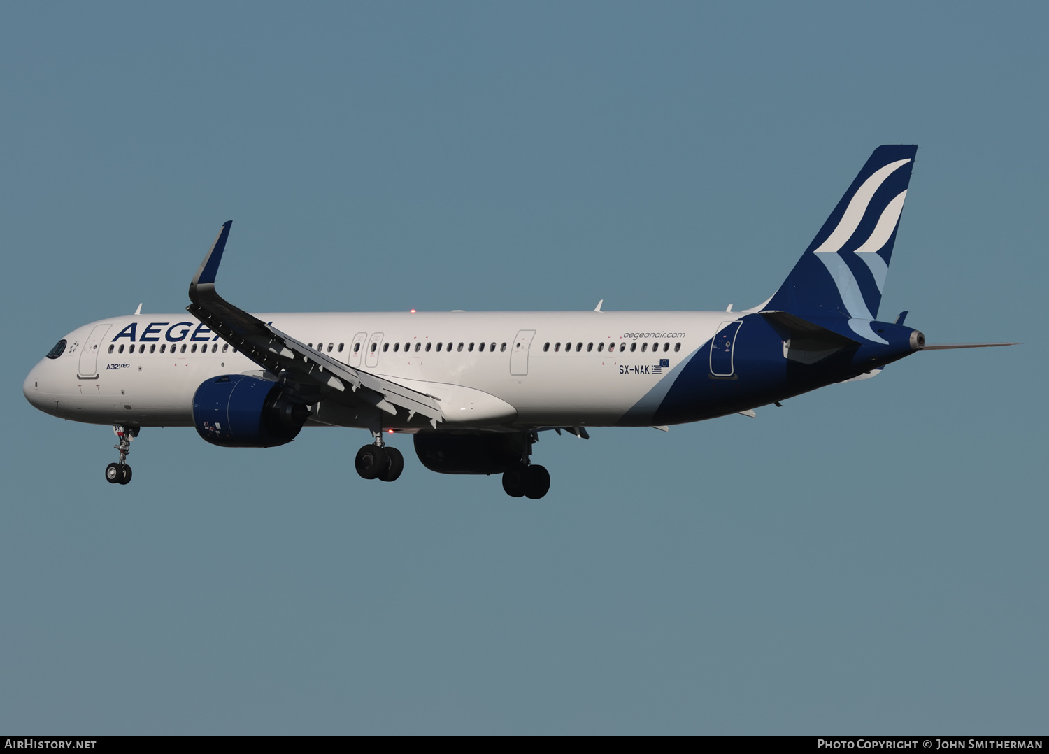 Aircraft Photo of SX-NAK | Airbus A321-271NX | Aegean Airlines | AirHistory.net #505024