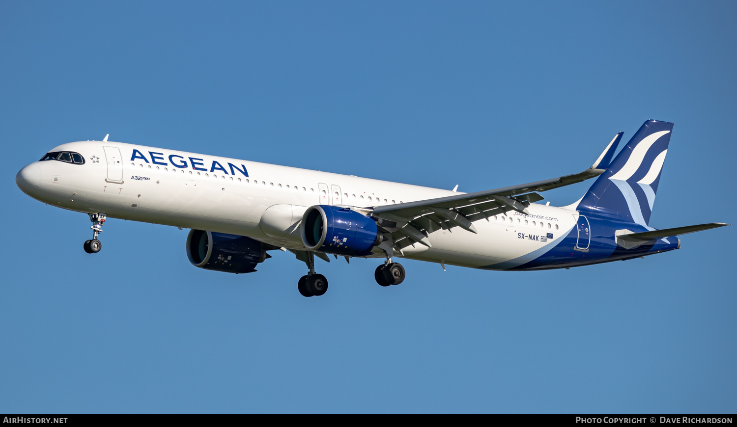 Aircraft Photo of SX-NAK | Airbus A321-271NX | Aegean Airlines | AirHistory.net #505032