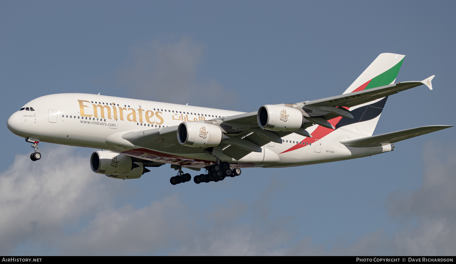 Aircraft Photo of A6-EVR | Airbus A380-842 | Emirates | AirHistory.net #505040