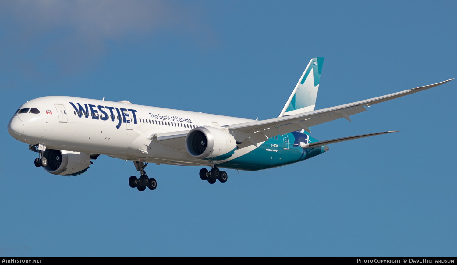Aircraft Photo of C-GKKN | Boeing 787-9 Dreamliner | WestJet | AirHistory.net #505056