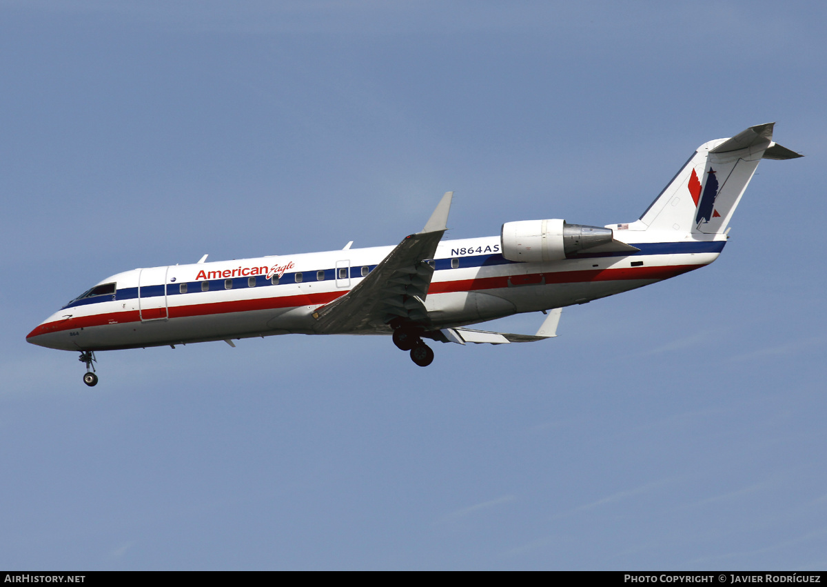 Aircraft Photo of N864AS | Bombardier CRJ-200ER (CL-600-2B19) | American Eagle | AirHistory.net #505094