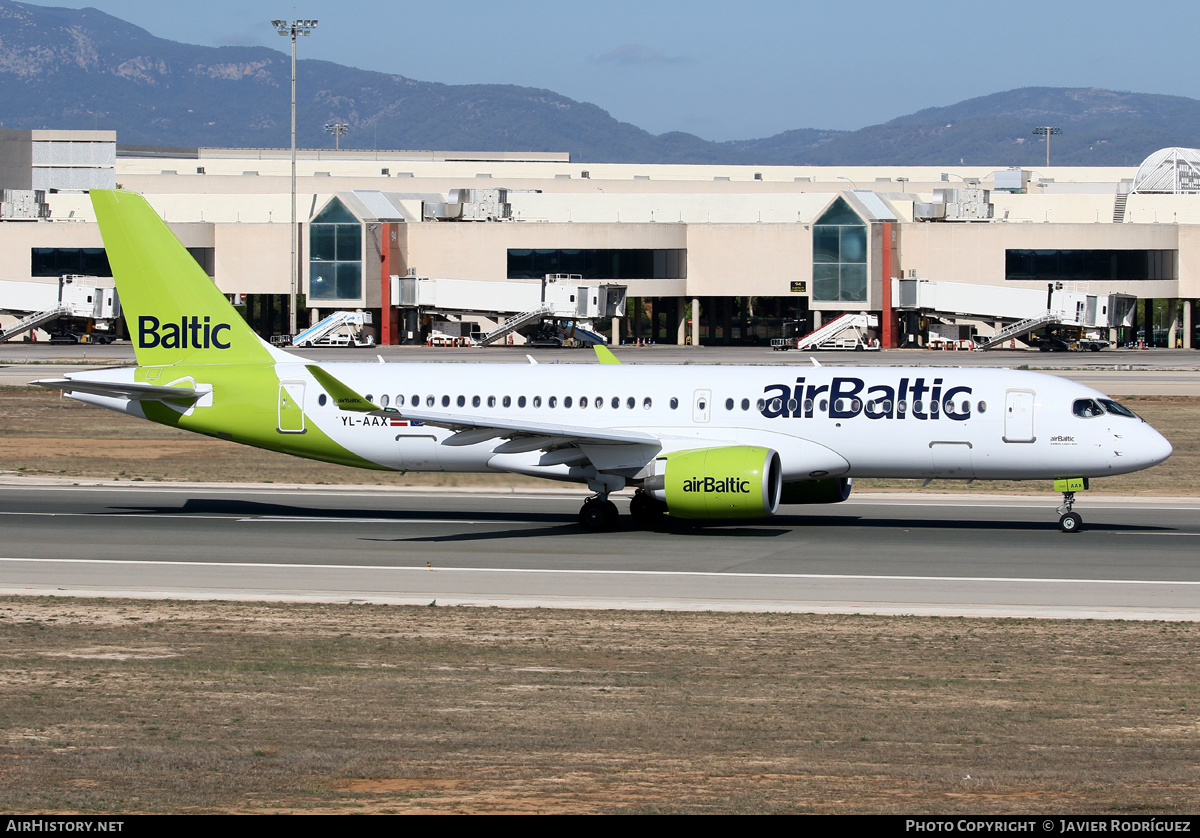 Aircraft Photo of YL-AAX | Airbus A220-371 (BD-500-1A11) | AirBaltic | AirHistory.net #505095
