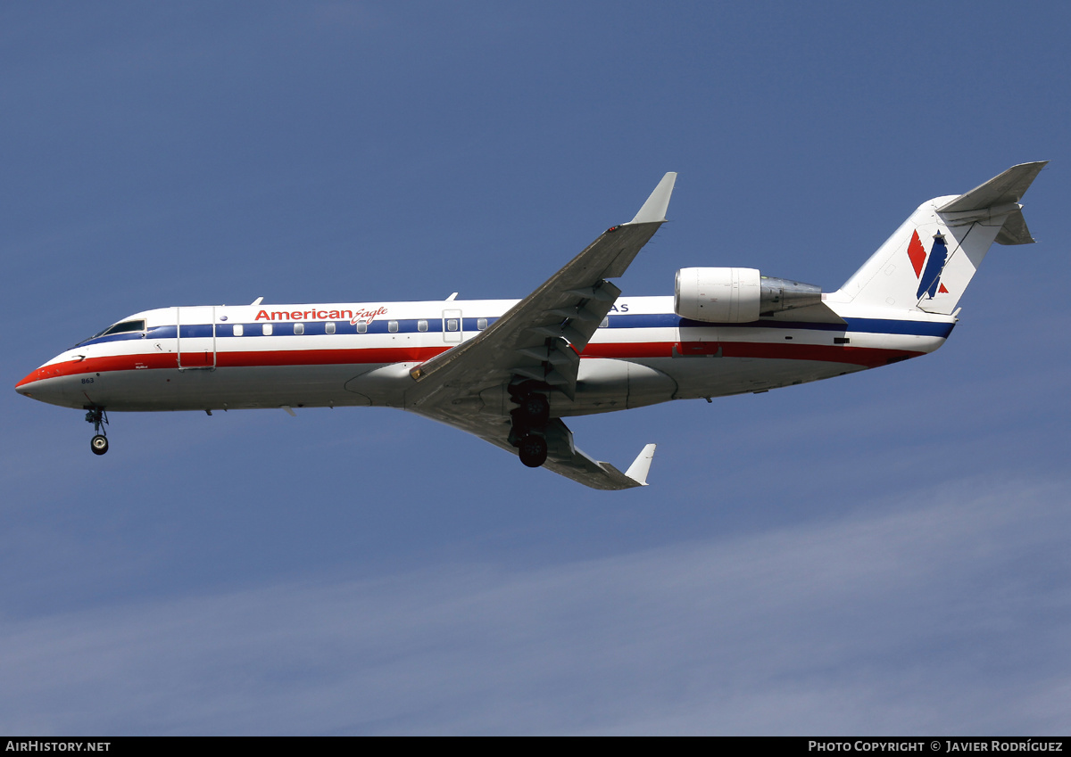 Aircraft Photo of N863AS | Bombardier CRJ-200ER (CL-600-2B19) | American Eagle | AirHistory.net #505097