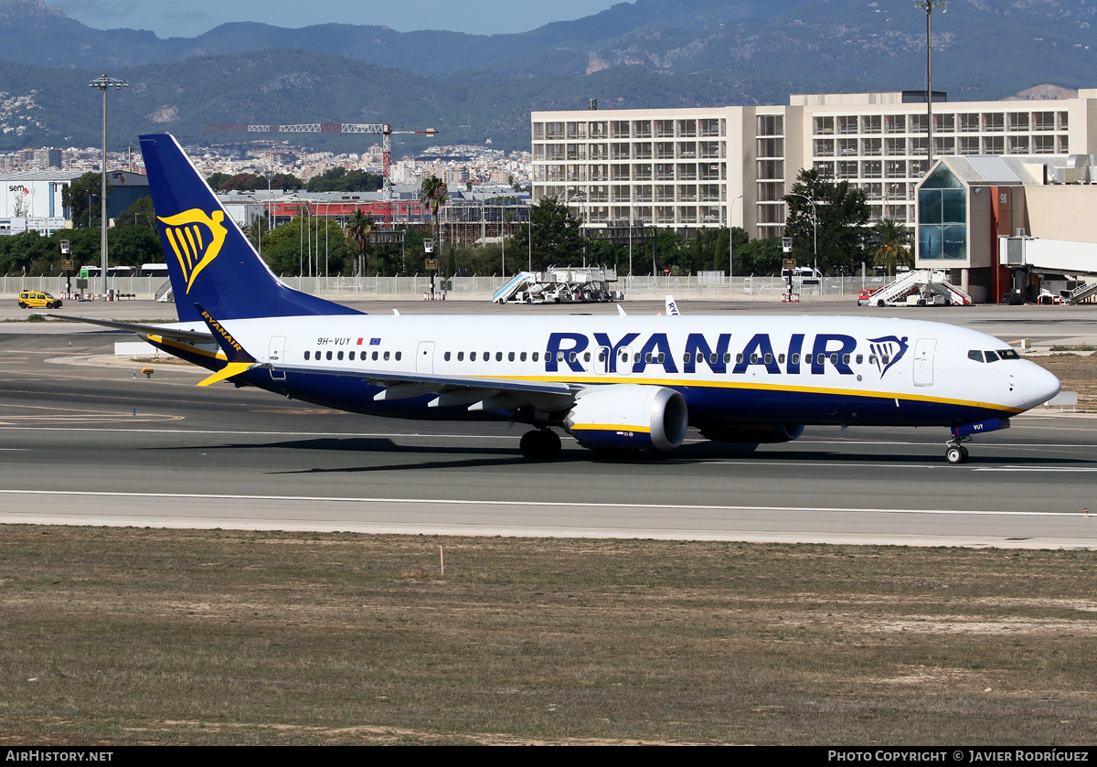 Aircraft Photo of 9H-VUY | Boeing 737-8200 Max 200 | Ryanair | AirHistory.net #505110