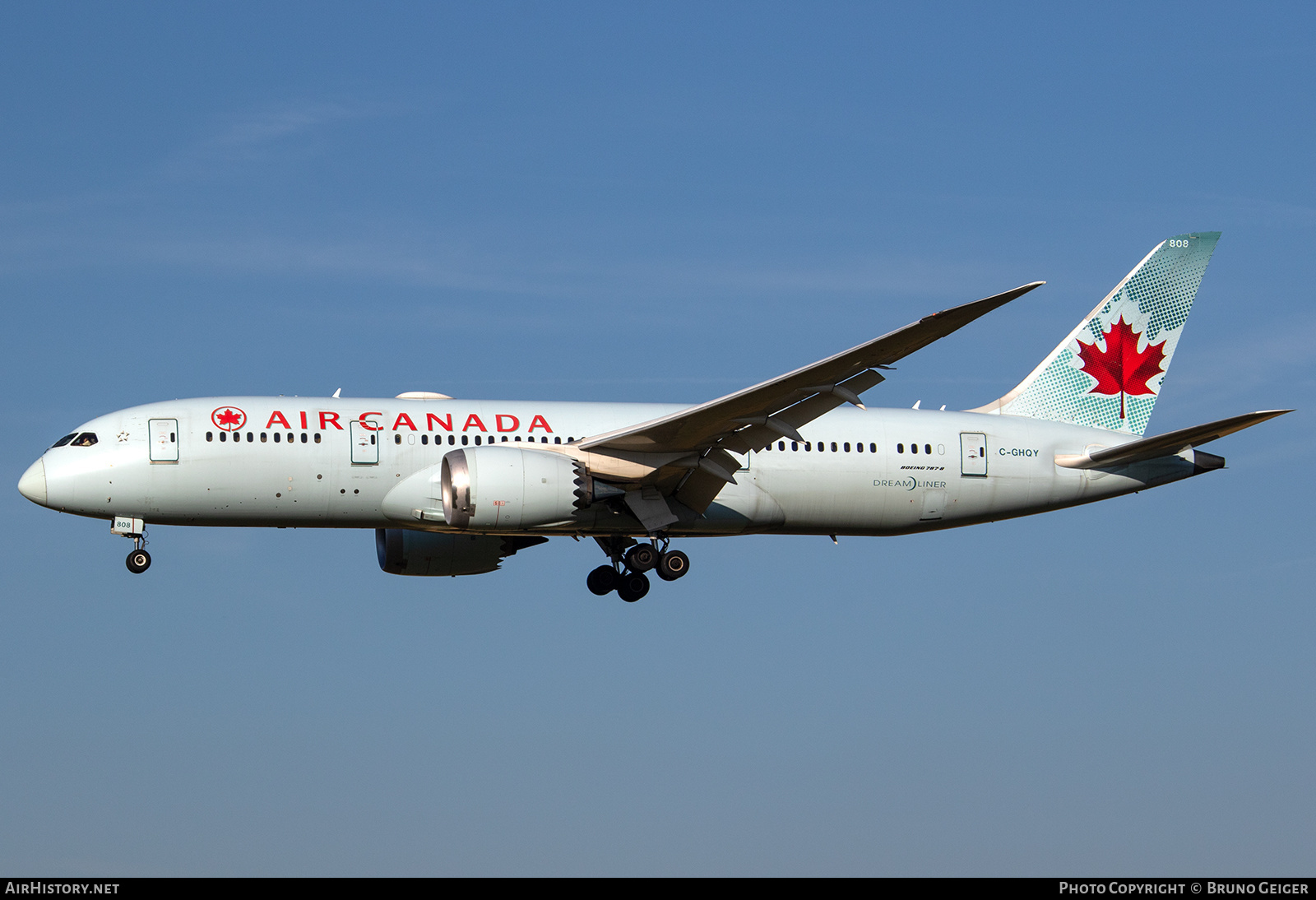 Aircraft Photo of C-GHQY | Boeing 787-8 Dreamliner | Air Canada | AirHistory.net #505278