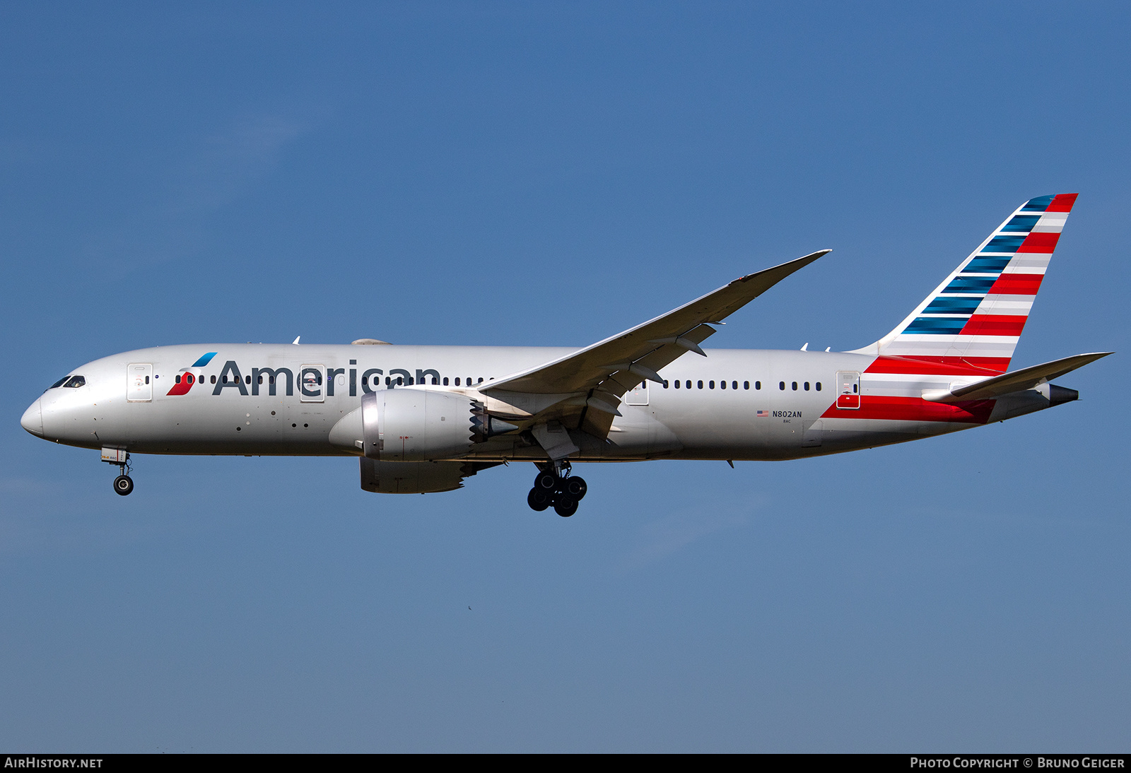 Aircraft Photo of N802AN | Boeing 787-8 Dreamliner | American Airlines | AirHistory.net #505299
