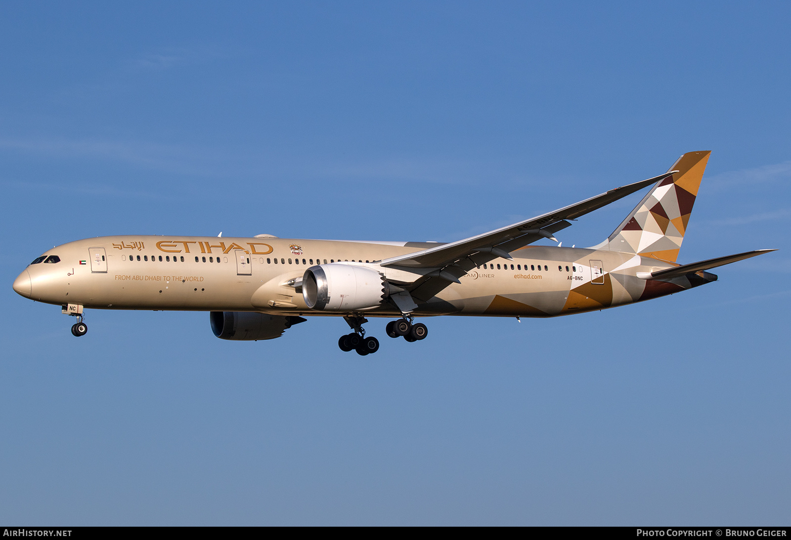 Aircraft Photo of A6-BNC | Boeing 787-9 Dreamliner | Etihad Airways | AirHistory.net #505305