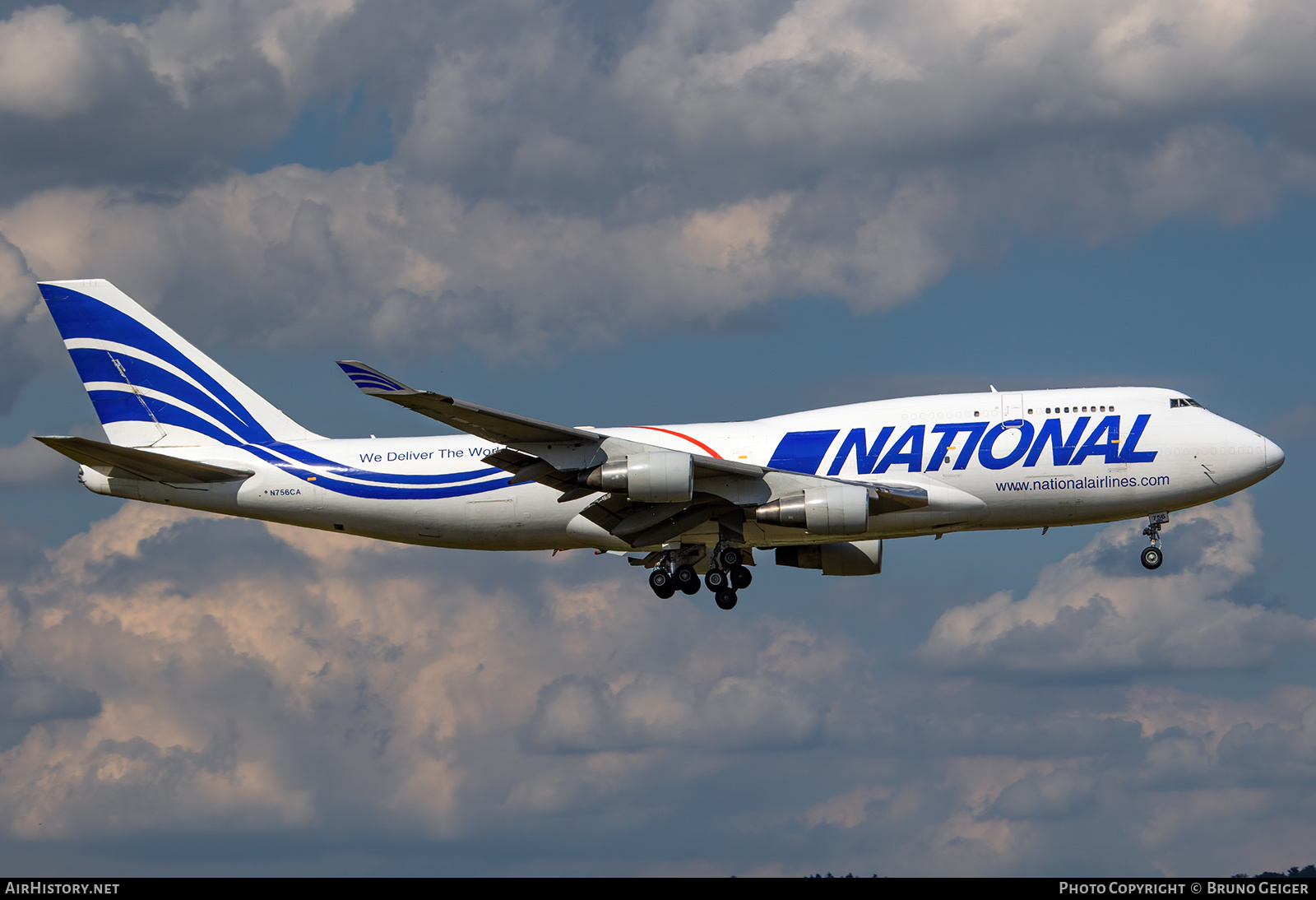 Aircraft Photo of N756CA | Boeing 747-412(BCF) | National Airlines | AirHistory.net #505314