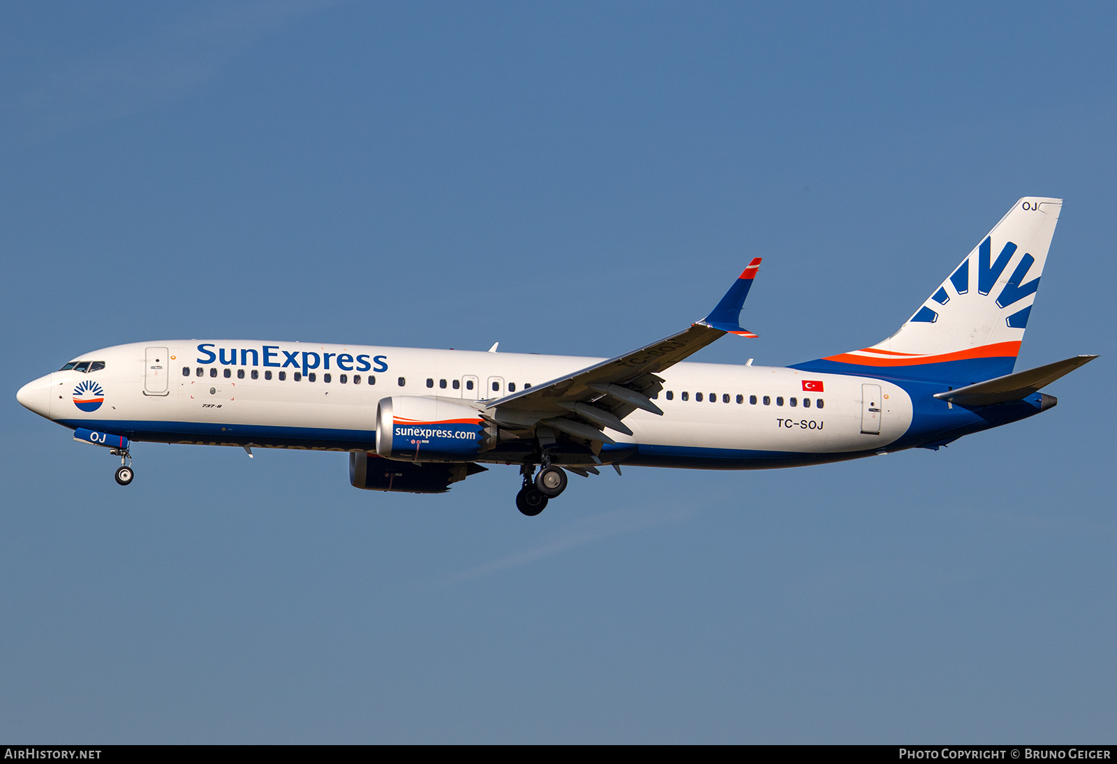 Aircraft Photo of TC-SOJ | Boeing 737-8 Max 8 | SunExpress | AirHistory.net #505340