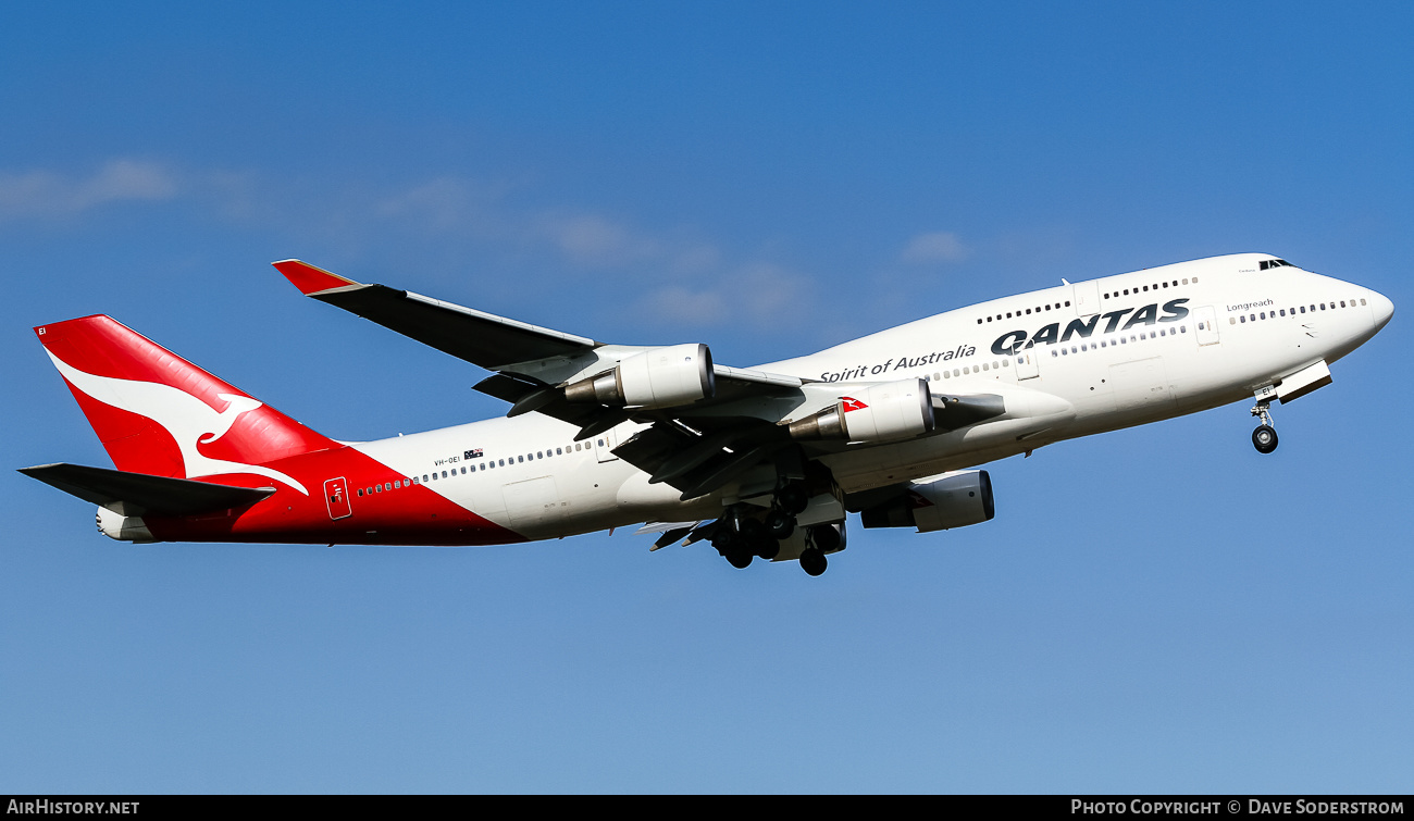 Aircraft Photo of VH-OEI | Boeing 747-438/ER | Qantas | AirHistory.net #505374