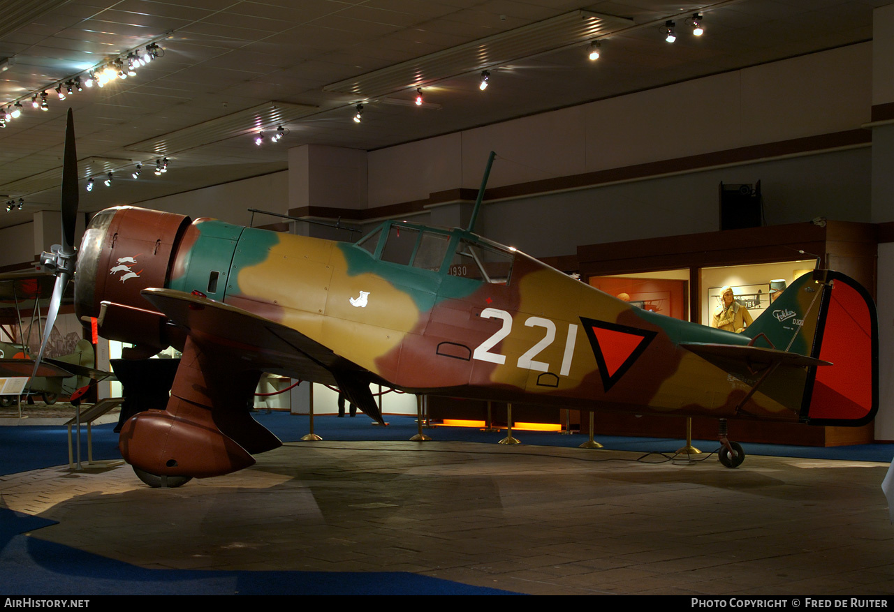 Aircraft Photo of 221 | Fokker D.XXI (replica) | Netherlands - Air Force | AirHistory.net #505375