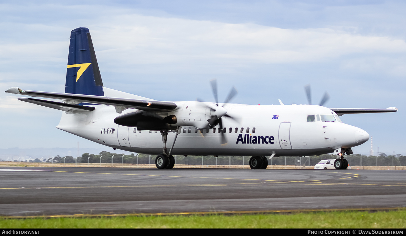 Aircraft Photo of VH-FKW | Fokker 50 | Alliance Airlines | AirHistory.net #505386