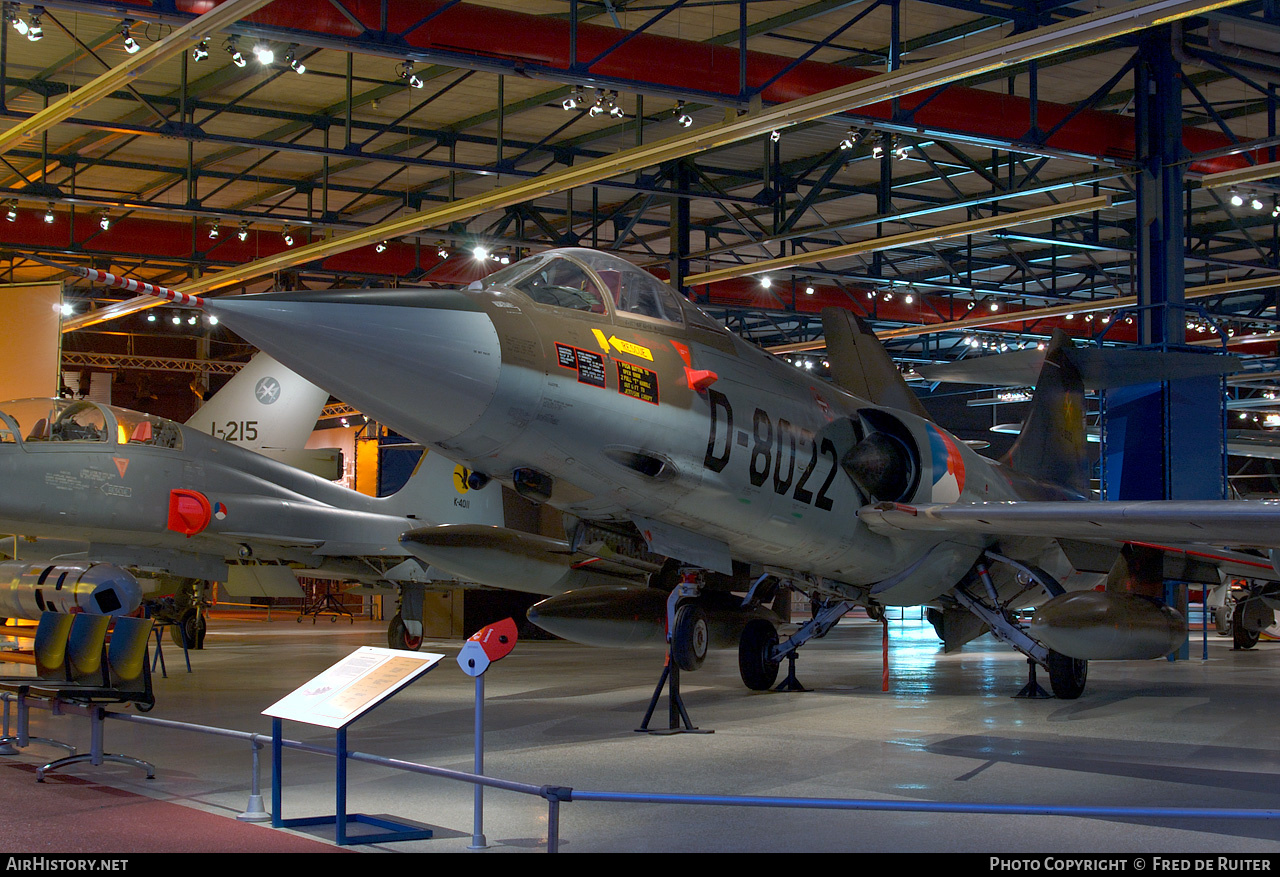 Aircraft Photo of D-8022 | Lockheed F-104G Starfighter | Netherlands - Air Force | AirHistory.net #505391