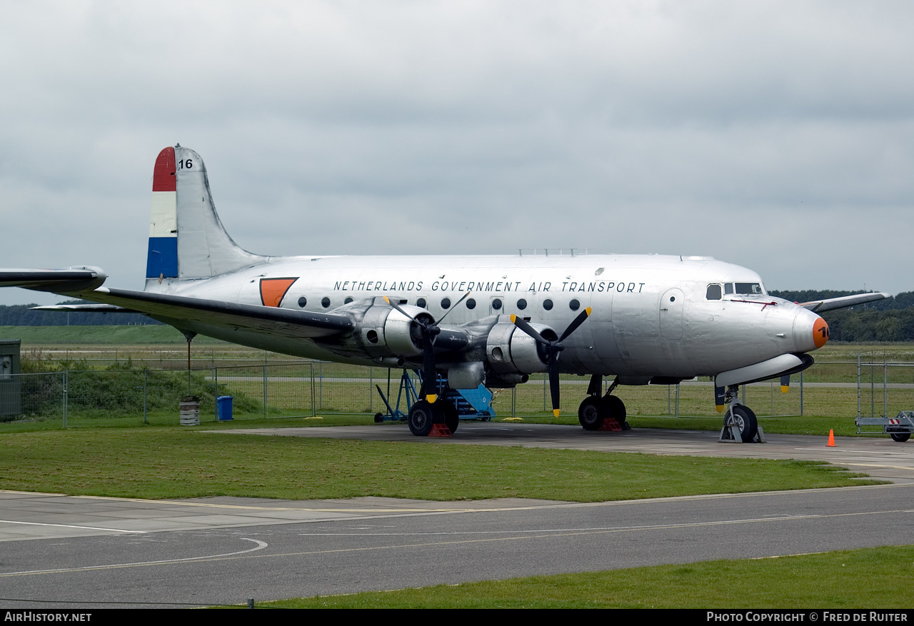 Aircraft Photo of NL-316 | Douglas C-54A Skymaster | Netherlands Government Air Transport | AirHistory.net #505422